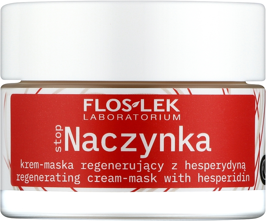 Ночная крем-маска с гесперидином - Floslek Stop Capillary Regenerating Cream-Mask With Hesperidin For The Night — фото N1