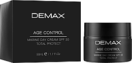 Дневной защитный крем с морскими водорослями - Demax Age Control Marine Day Cream Total Protect SPF 30 — фото N2