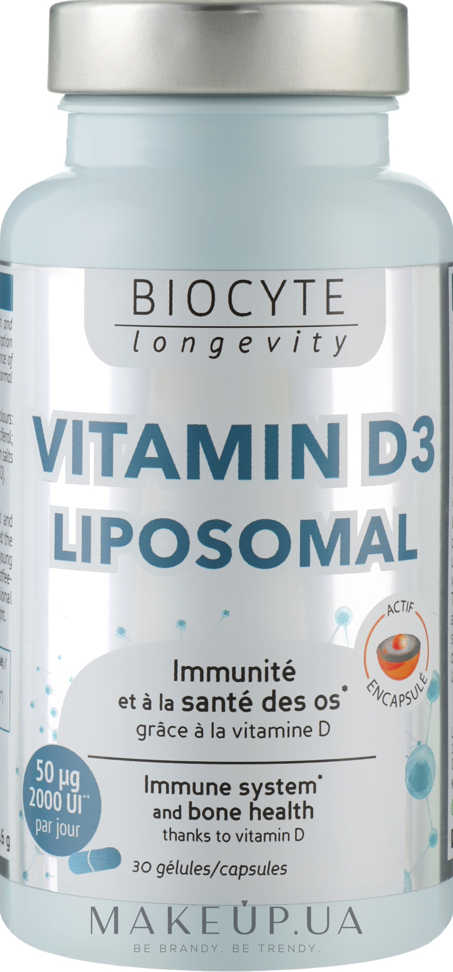 Biocyte Витамин D3: Поддержка костей, зубов и иммунной системы - Biocyte Vitamine D3 Liposomal — фото 30шт