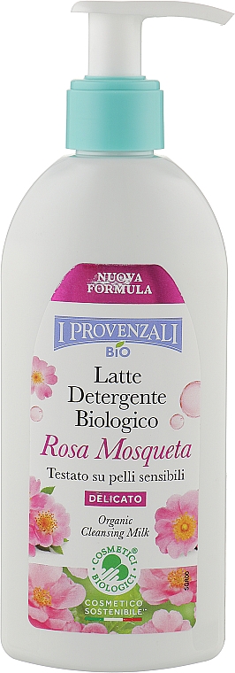 Органічне очищувальне молочко для обличчя - I Provenzali Rosa Mosqueta Wild Rose