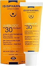 Солнцезащитный ультрафлюид для лица - Isispharma Uveblock SPF30+ Dry Touch Ultra-fluid — фото N1