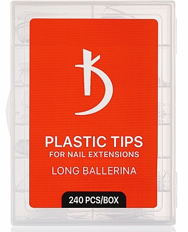 Верхні форми для моделювання нігтів "Long Ballerina", 240 шт. - Kodi Professional Plastic Tips For Nail Extensions — фото N1