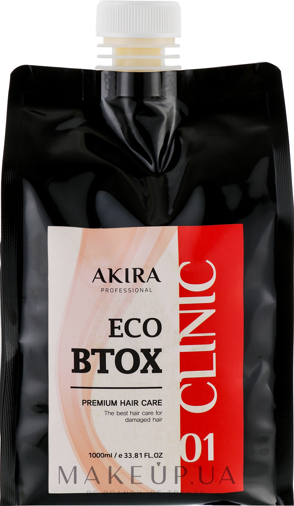 Засіб для відновлення волосся, 01 - Akira Eco Btox Premium Hair Care Clinic 01 — фото 1000ml