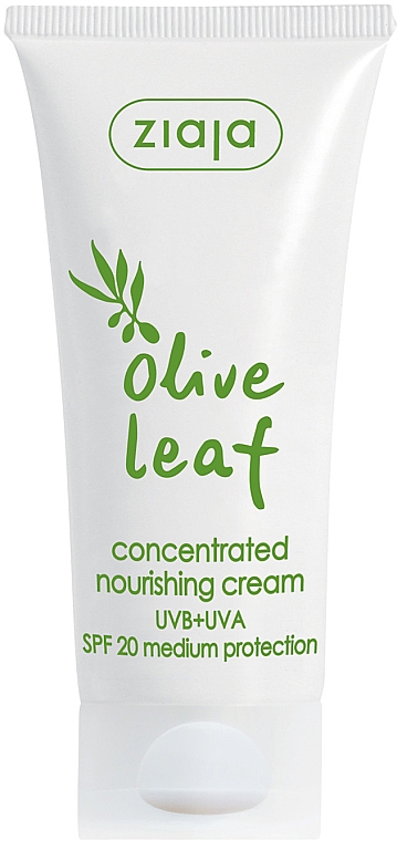 Крем для обличчя концентрований "Листя оливи" - Ziaja Olive Leaf Concentrated Nourishing Cream SPF20 — фото N1