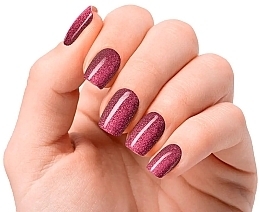 Набір гелевих наліпок для нігтів - Nooves Premium Glam Ruby Claret Glitter — фото N3