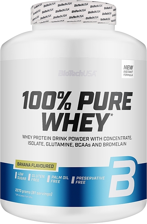 Протеин "Банан" - BioTechUSA 100% Pure Whey Banana Protein — фото N2