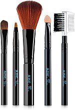 Духи, Парфюмерия, косметика Набор кистей для макияжа 5шт, черные - Aise Line Makeup Brush Set