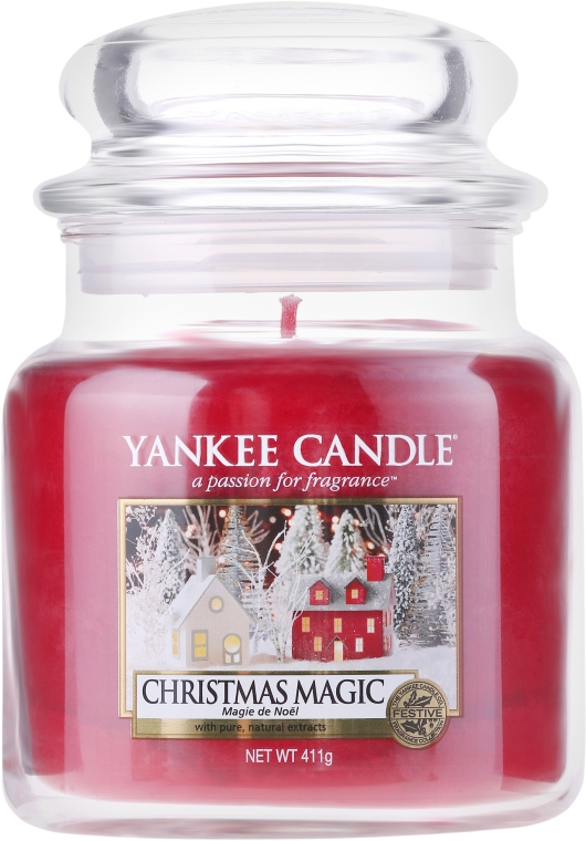 Ароматическая свеча в банке "Рождественская магия" - Yankee Candle Christmas Magic — фото N3