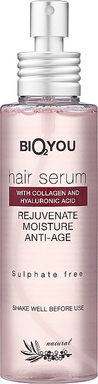 Сыворотка для волос с коллагеном и гиалуроновой кислотой - Bio2You Natural Hair Serum — фото N1