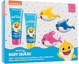 Парфумерія, косметика Набір - Pinkfong Baby Shark (shmp/75ml + b/bath/75ml + toy/3pcs)