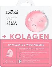Духи, Парфюмерия, косметика Гидрогелевая маска для лица с коллагеном - L'biotica PGA Hydro Fusion + Kolagen