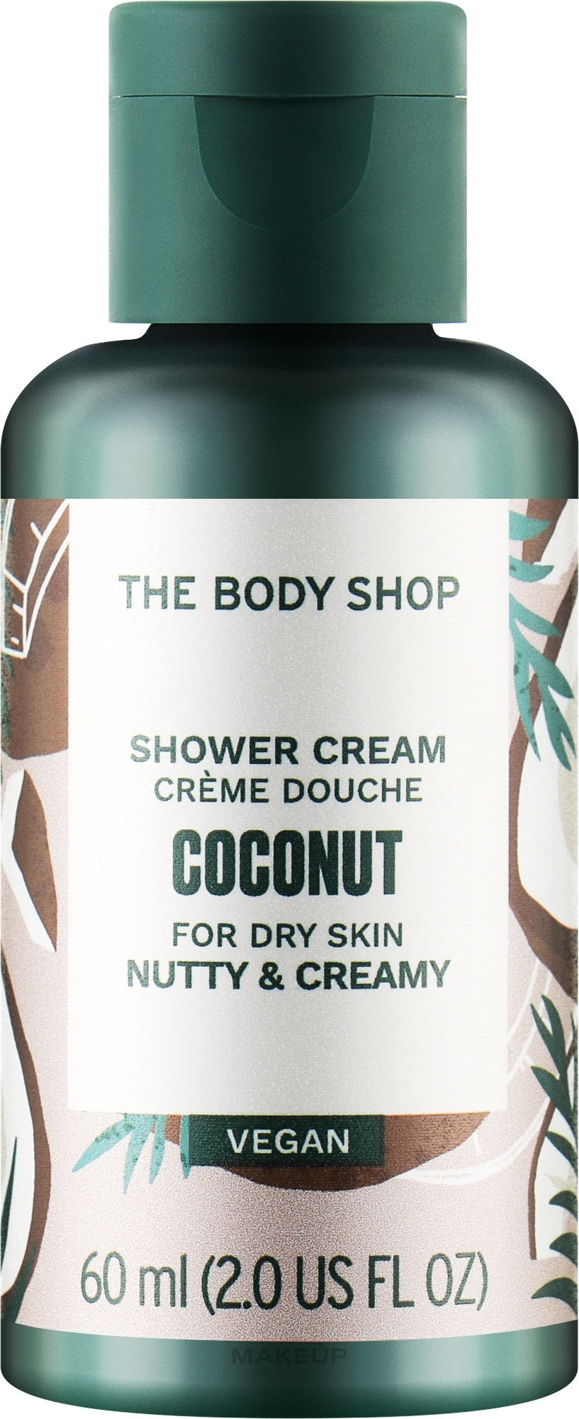 Крем-гель для душа "Кокос" - The Body Shop Coconut Vegan Shower Cream (мини) — фото 60ml