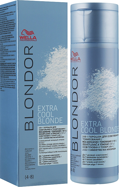 Порошок для осветления и тонирования - Wella Professionals BLONDOR Extra Cool Blonde — фото N2