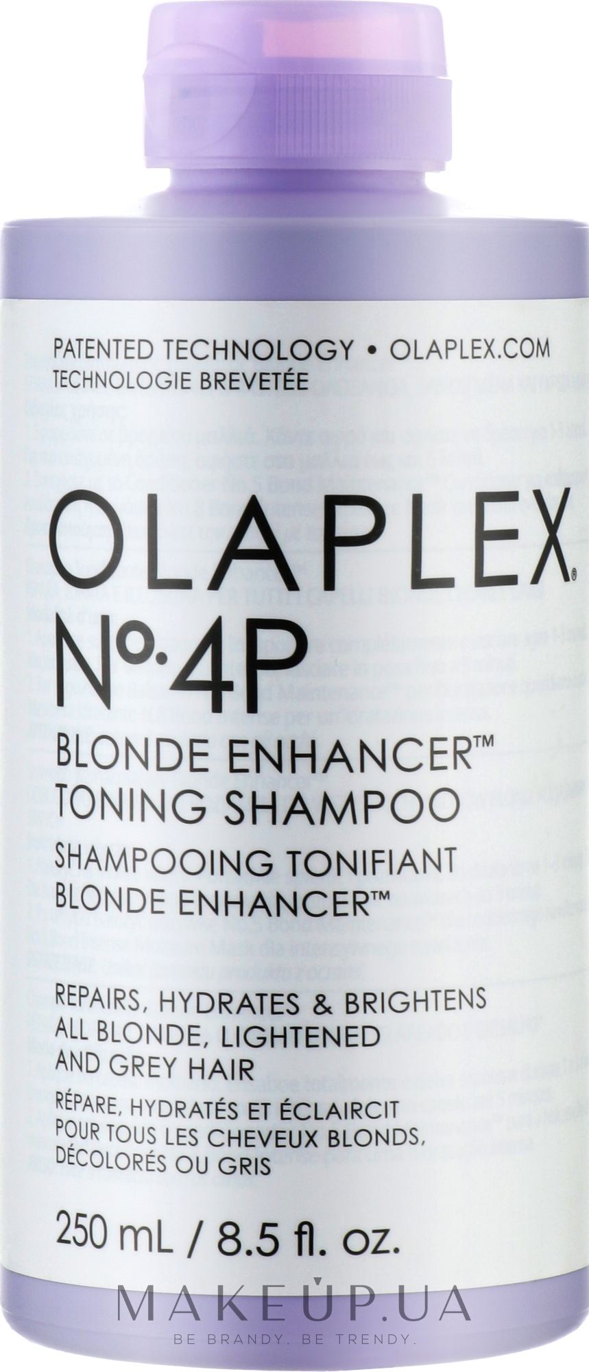 Тонирующий шампунь для волос - Olaplex No 4P Blonde Enhancer Toning Shampoo — фото 250ml