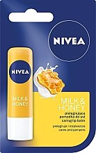 Духи, Парфюмерия, косметика Бальзам для губ "Молоко и мед" - NIVEA Milk & Honey Caring Lip Balm