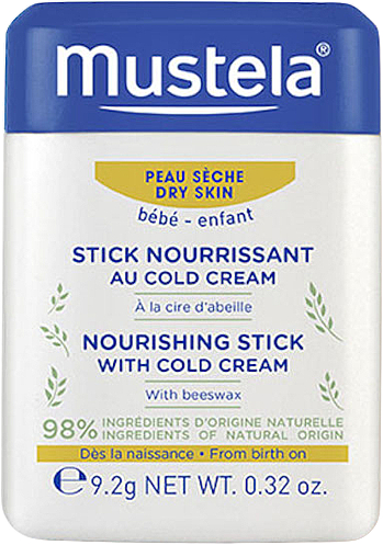 Питательный стик для губ и лица с колд-кремом - Mustela Bebe Nourishing Stick With Cold Cream