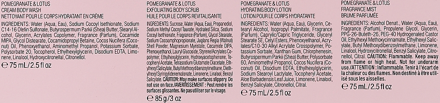Подарочный набор, 5 продуктов - Victoria's Secret The Balance Starter Kit Pomegranate & Lotus — фото N3