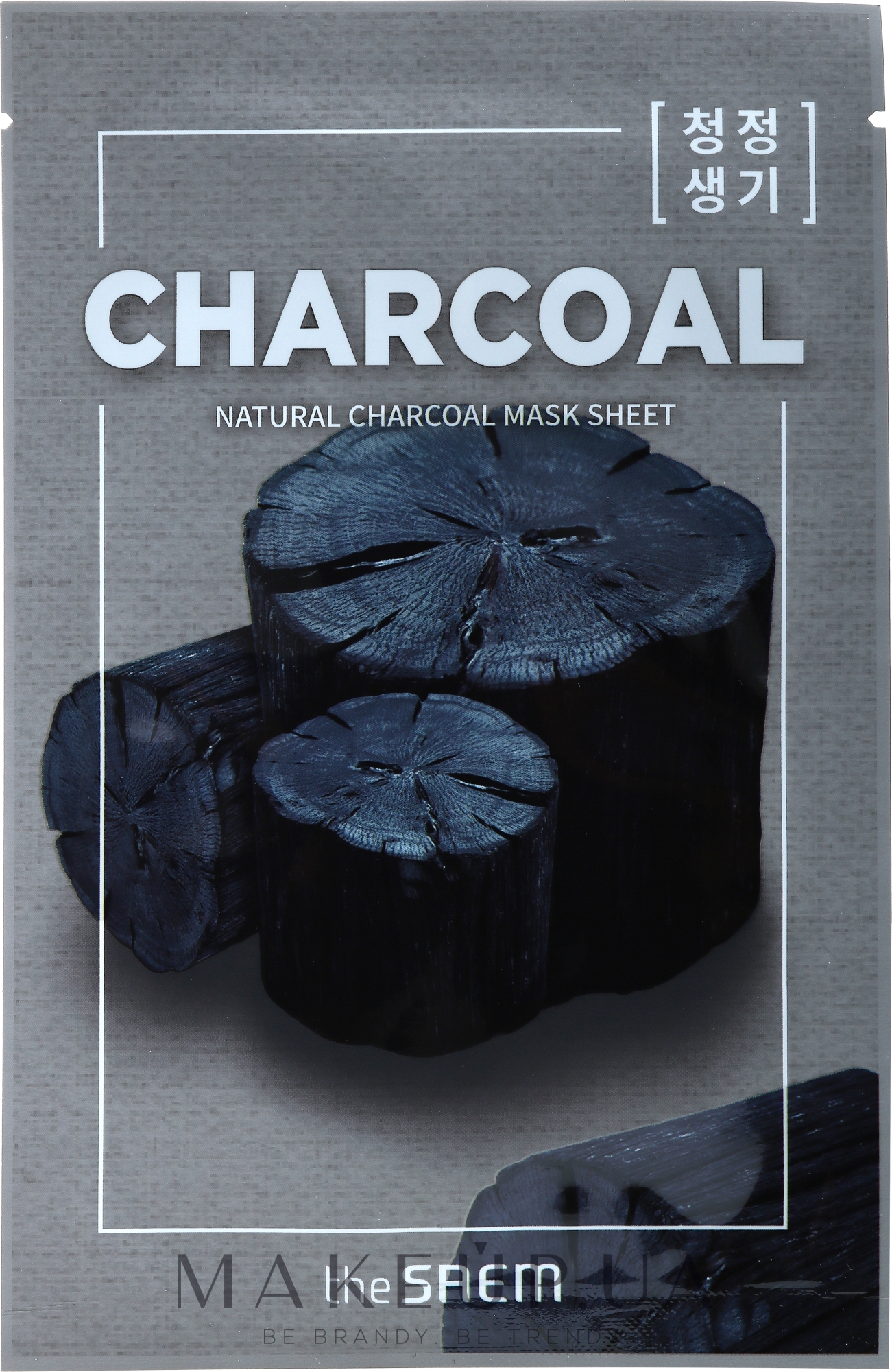 Тканинна маска з деревним вугіллям - The Saem Natural Charcoal Mask Sheet — фото 21ml