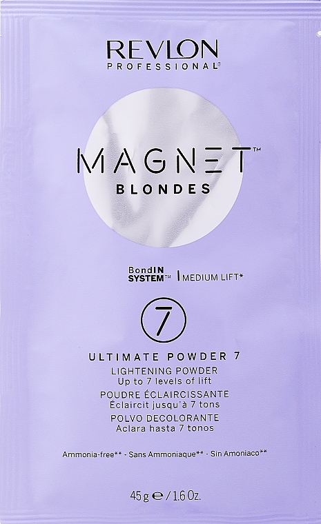 Осветляющая пудра для волос без аммиака - Revlon Professional Magnet Blondes 7 Ultimate Powder