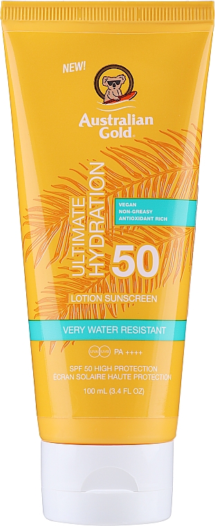 Сонцезахисний лосьйон - Australian Gold Utimate Hydration Sunscreen Lotion SPF 50 — фото N1