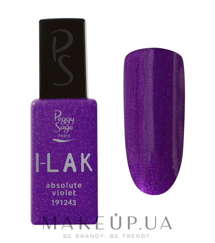 Напівперманентний гель-лак для нігтів - Peggy Sage I-Lak UV/LED — фото Absolute Violet