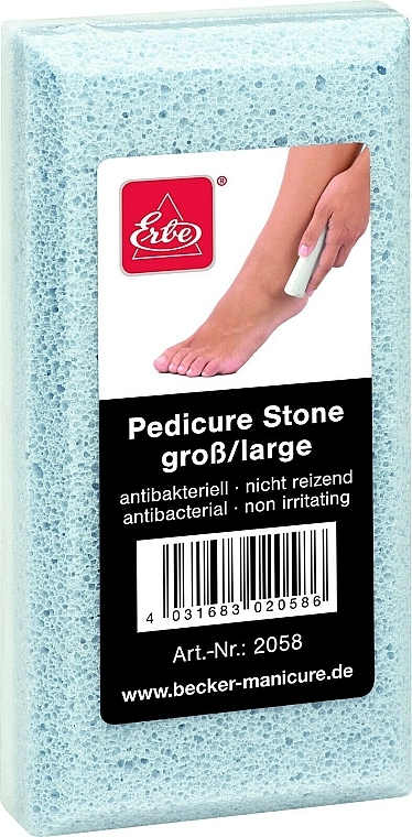 Тертка для ніг, блакитна - Erbe Solingen Pedicure Stone — фото N1