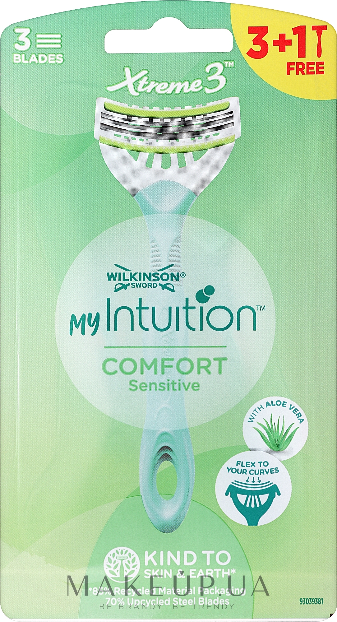 Бритва одноразова, 4 шт. - Wilkinson Sword Xtreme 3 My Intuition Sensitive Comfort — фото 4шт