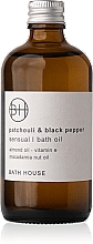 Bath House Patchouli & Black Pepper Cleansing Bath Oil - Масло для ванн — фото N1
