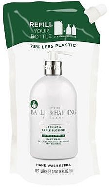 Жидкое мыло для рук - Baylis & Harding Jasmine and Apple Blossom Anti-Bacterial Hand Wash Refill (сменный блок) — фото N1