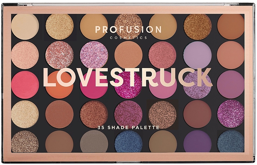 Палетка теней для век - Profusion Cosmetics Lovestruck 35 Shade Eyeshadow Palette — фото N1