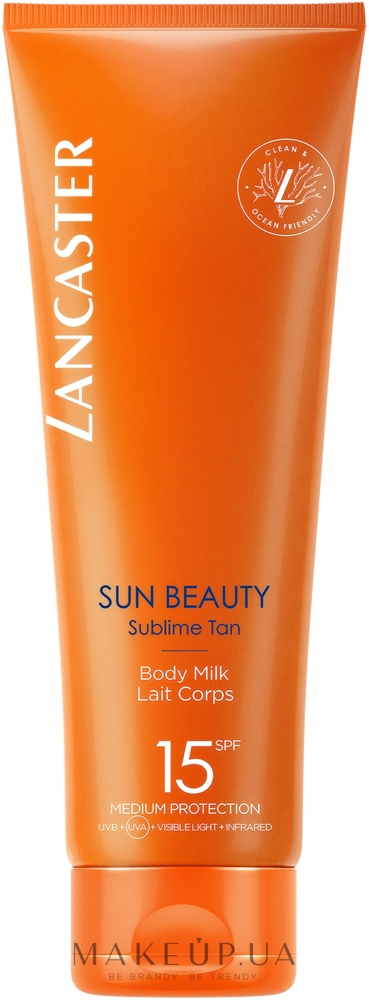 Солнцезащитное молочко для тела - Lancaster Sun Beauty Sublime Tan Body Milk SPF15 — фото 250ml