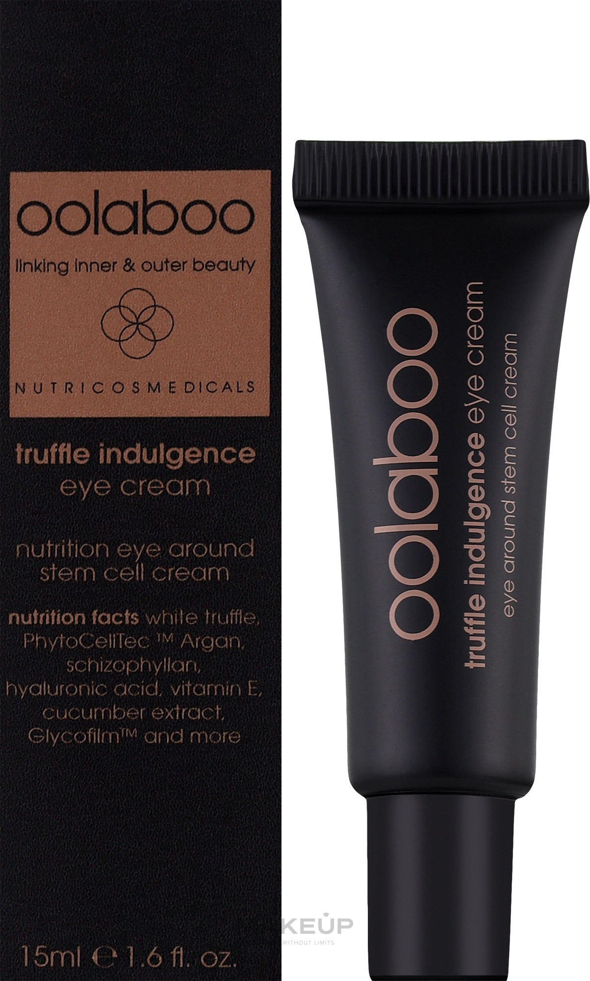 Крем зі стовбуровими клітинами для шкіри навколо очей - Oolaboo Truffle Indulgence Nutrition Eye Around Stem Cell Cream — фото 15ml