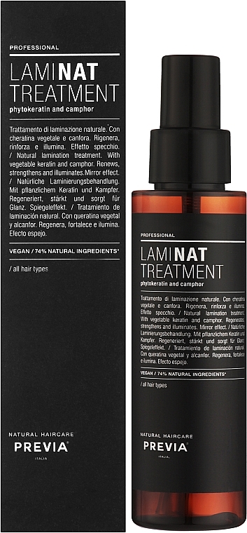 Натуральный ламинированный уход для волос - Previa Laminat Treatment — фото N2