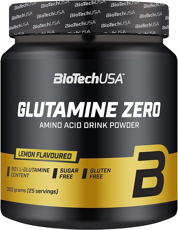 Комплекс аминокислот в порошке "Лимон" - BioTechUSA Glutamine Zero Lemon Amino Acid Drink Powder — фото N1