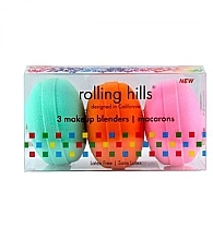 Набор - Rolling Hills Makeup Blender Macarons Set (blender/3pcs) — фото N1