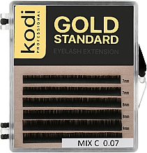Парфумерія, косметика Накладні вії Gold Standart C 0.07 (6 рядів: 7/9) - Kodi Professional