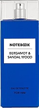 Духи, Парфюмерия, косметика Notebook Fragrances Bergamot & Sandal Wood - Туалетная вода