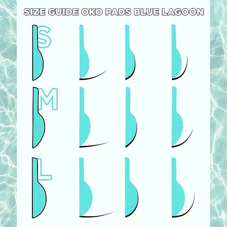 Набір валиків для ламінування, 3 пари - OkO Lash & Brow Blue Lagoon — фото N4