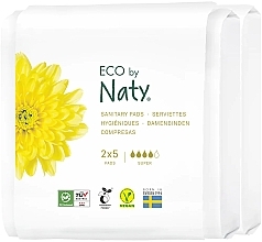 Парфумерія, косметика Гігієнічні прокладки, 10 шт. - Eco by Naty Super Travel Pack Pads