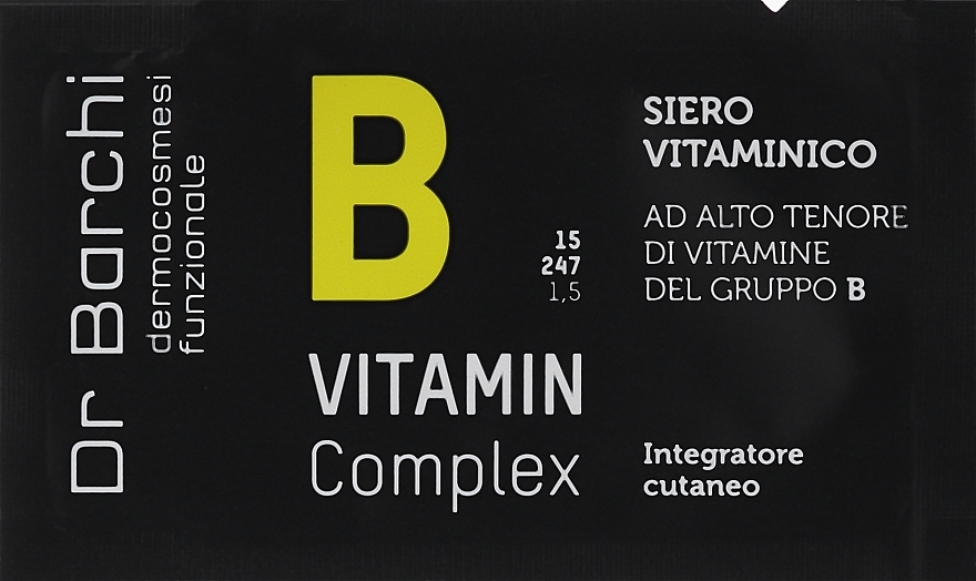 ПОДАРУНОК! Вітамінна сироватка для обличчя - Dr. Barchi Complex Vitamin B (Vitamin Serum) (пробник) — фото N1