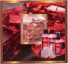 Парфумерія, косметика Набір - Primo Bagno Ruby Passion (b/lot/140ml + sh/gel/140ml + mist/140ml + sponge)