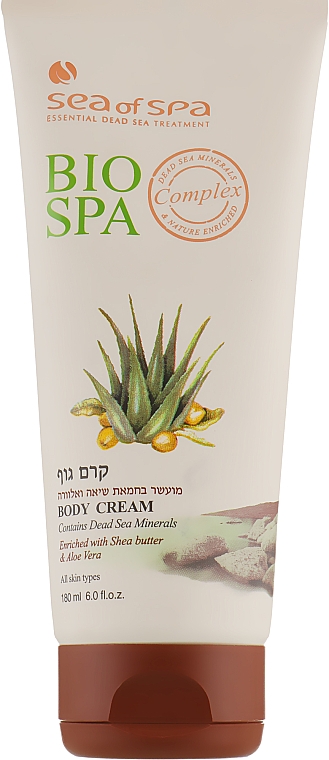 Крем для тела с алоэ вера и маслом ши - Sea Of Spa Bio Spa Anti Aging Body Cream with Shea Butter & Aloe Vera — фото N1
