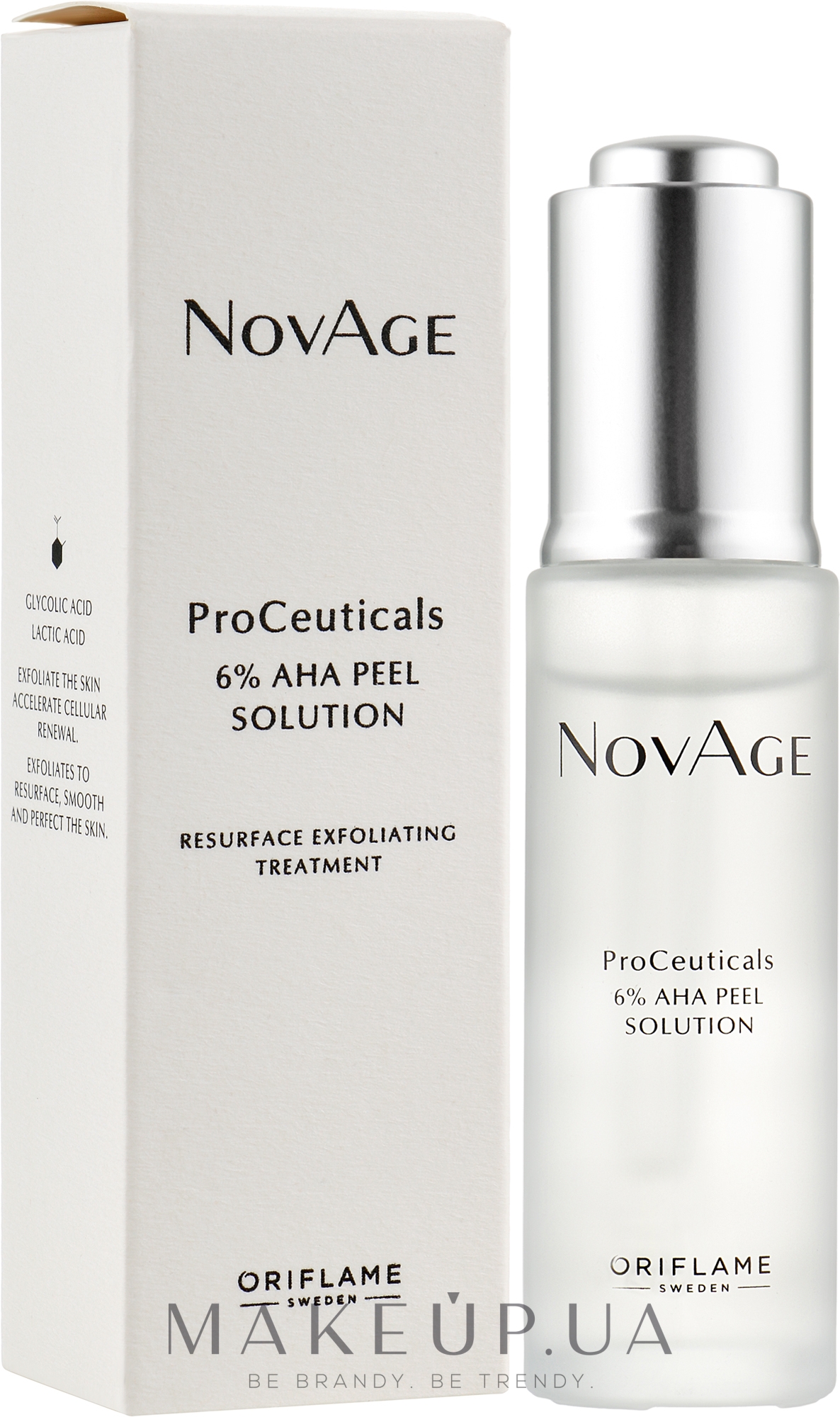 Сыворотка-пилинг для обновления кожи с 6% содержанием AHA-кислот - Oriflame Novage ProCeuticals 6% AHA Peel Solution — фото 30ml