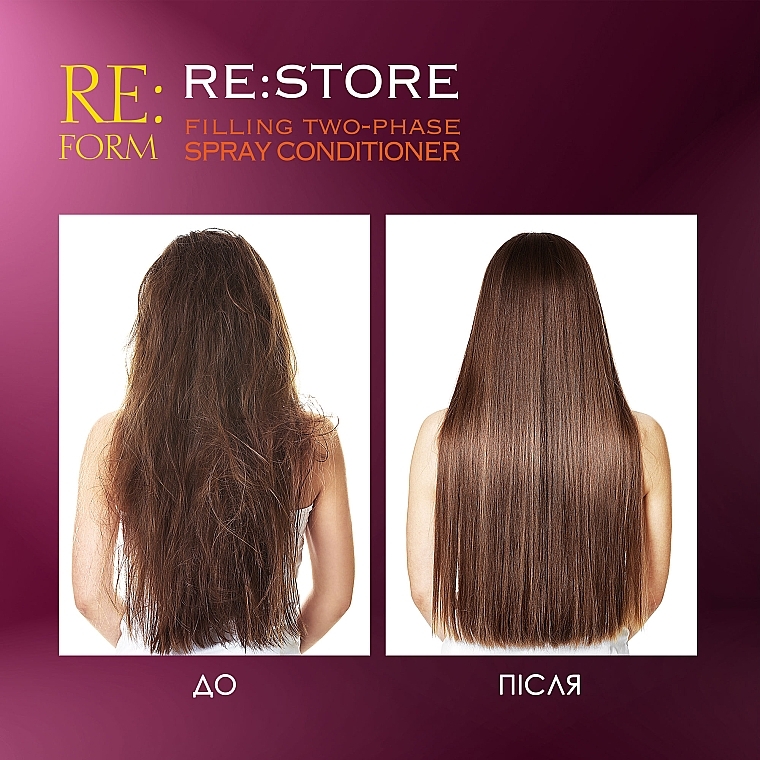 Двофазний спрей-кондиціонер для відновлення волосся - Re:form Re:store Filling Two-Phase Spray Conditioner — фото N5