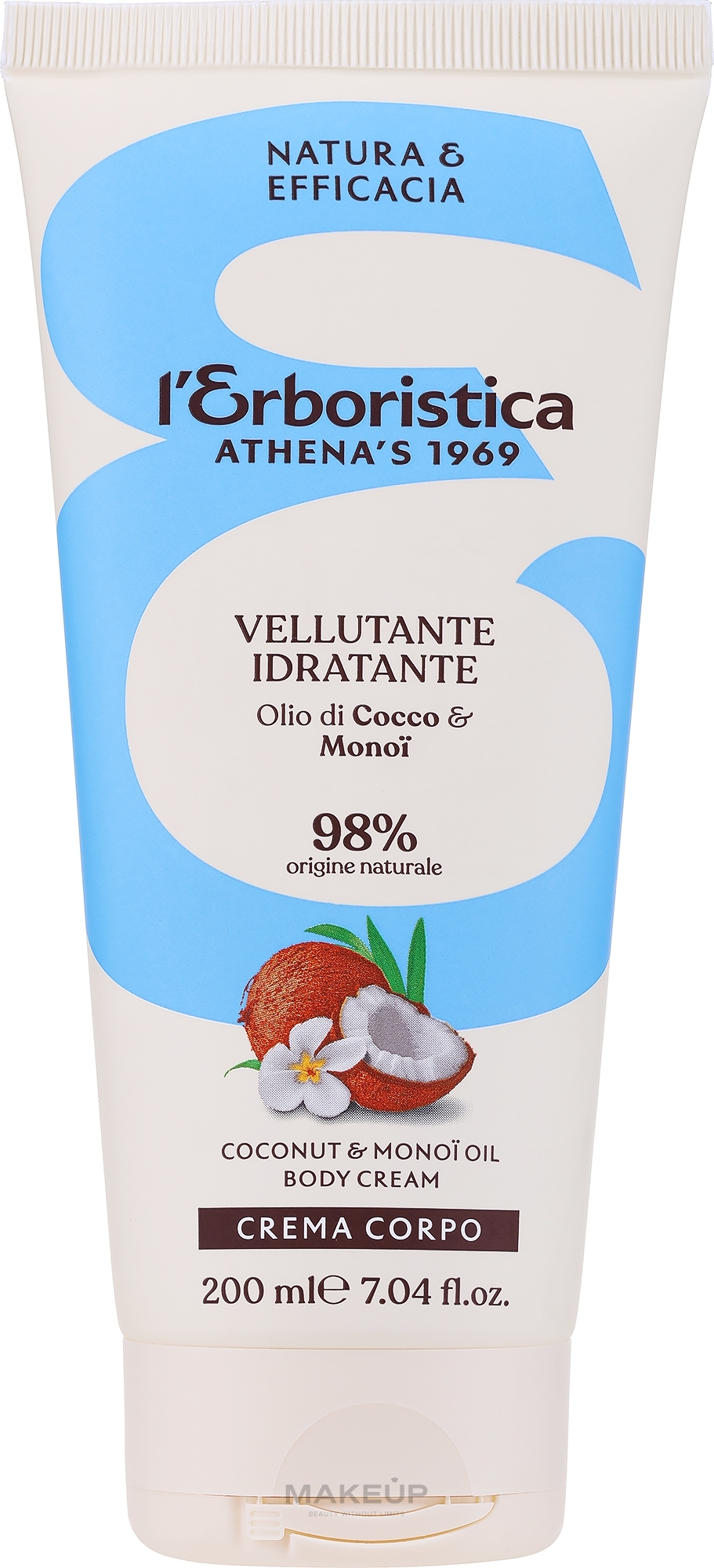 Зволожувальний крем для тіла з кокосовим ароматом  - Athena's Erboristica Coconu Body Cream — фото 200ml