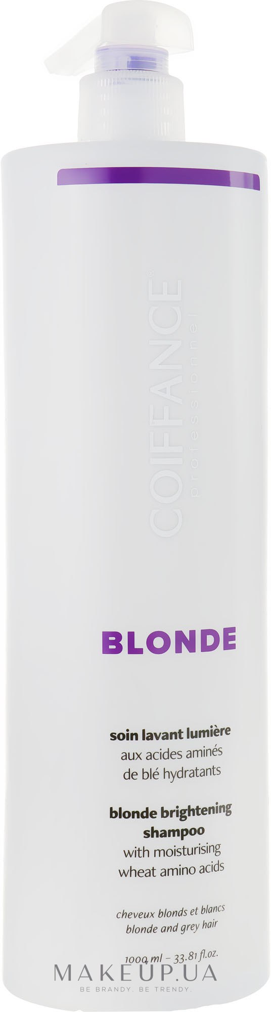 Шампунь для светлых волос - Coiffance Professionnel Blond Brightening Shampoo  — фото 1000ml