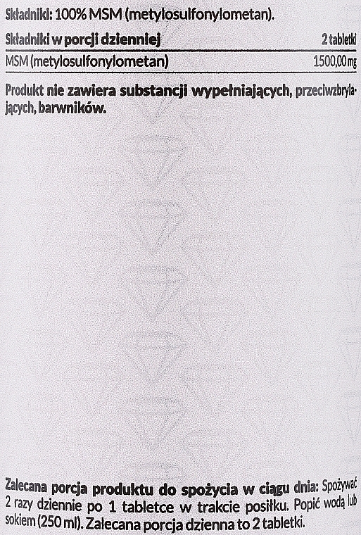 Дієтична добавка "Органічна сірка", 750 мг - Pharmovit MSM — фото N2