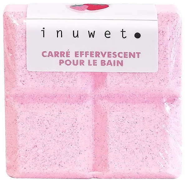Шипучие таблетки для ванны "Клубника" - Inuwet Mini Tablette Bath Bomb Strawberry — фото N1
