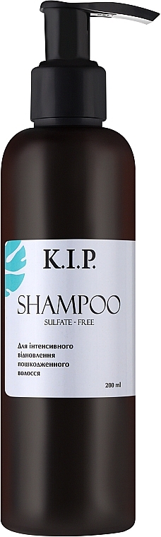 Безсульфатний шампунь для інтенсивного відновлення пошкодженого волосся - K.I.P. Shampoo — фото N1