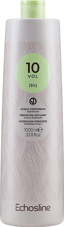 Крем-окислювач - Echosline Hydrogen Peroxide Stabilized Cream 10 vol (3%) — фото N3